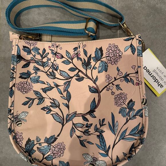 Ah-Dorned Vegan Leather Messenger Tote w/ Matching Crossbody Bag NWT - Picture 5 of 5